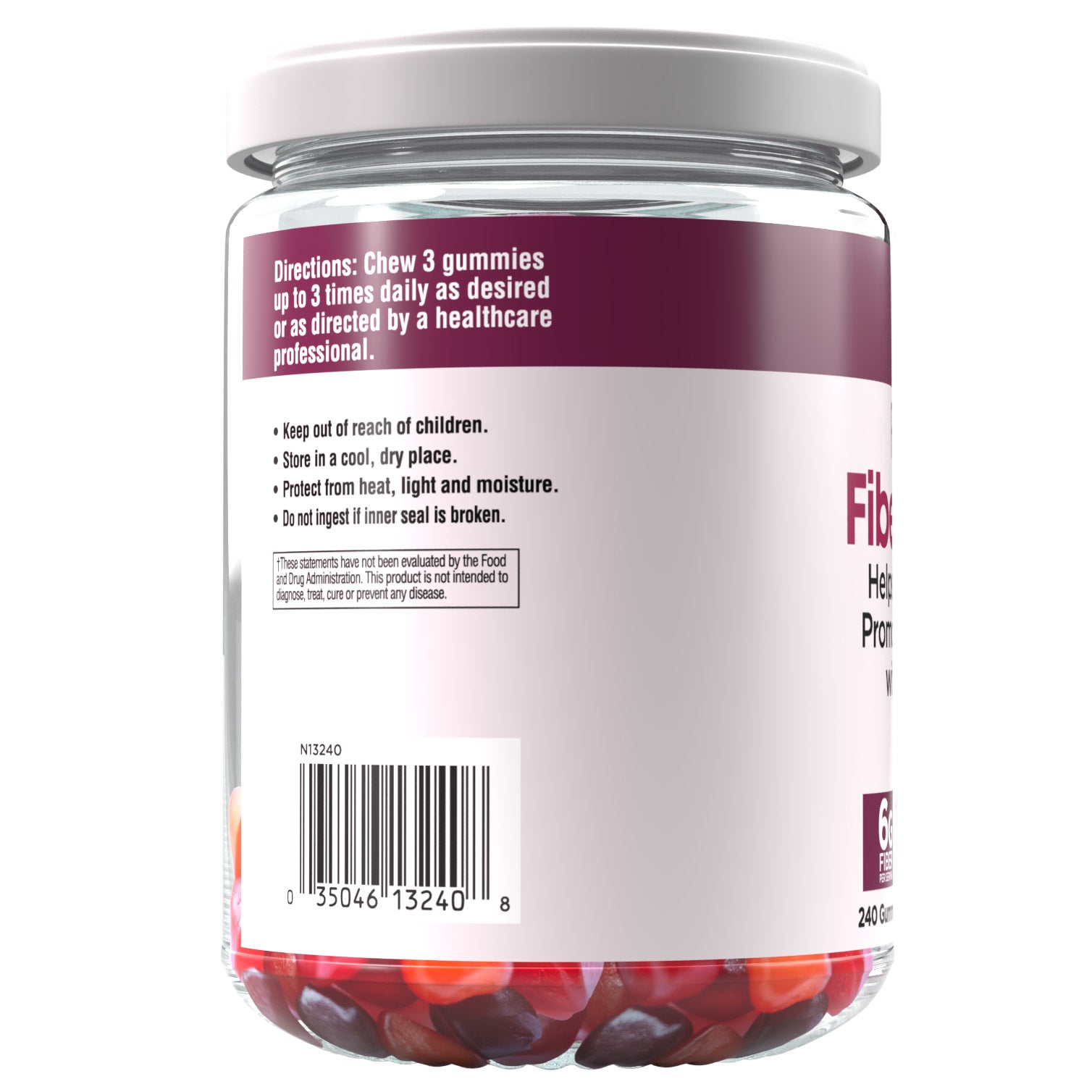 Country Farms Fibercare Fiber Gummies, 240 Gummies