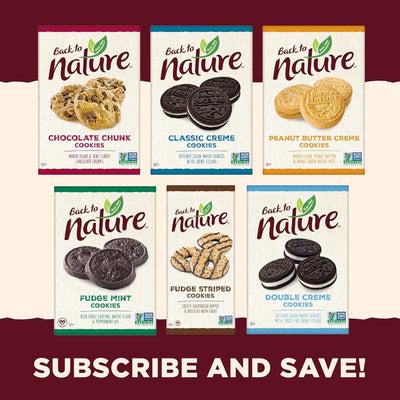 Back to Nature Chocolate Chunk Cookies - Dairy Free, Non-Gmo, Made with Wheat Flour, Delicious & Quality Snacks, 9.5 Ounce