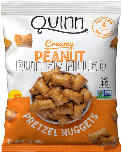 Quinn Snacks Peanut Butter Filled Pretzels, 7 Oz