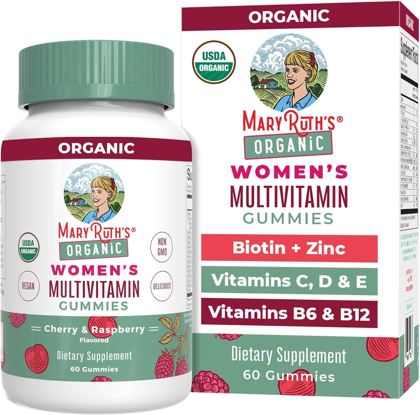 Maryruth Organics Multivitamin for Women 14 | Women'S Multivitamin Gummies for Immune Support| Skin Health | Sugar Free | Vegan | Non-Gmo | 60 Count