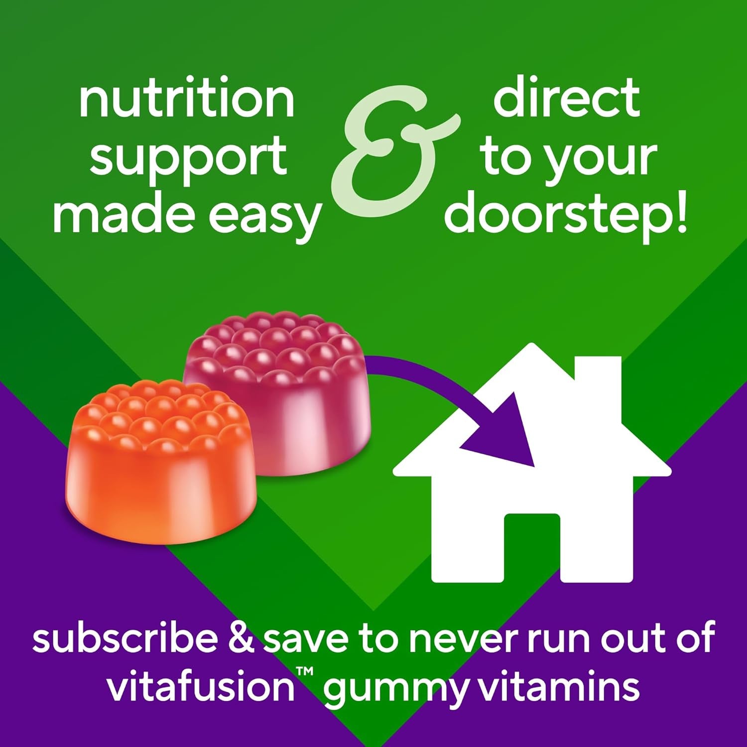 Vitafusion Vitamin D3 Gummies, Bone and Immune Support, Peach, Blackberry, Strawberry Flavored, 50 Mcg D3 Gummy Vitamin Supplement, 75 Day Supply, 150 Count