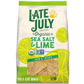 Late July Snacks Thin and Crispy Organic Tortilla Chips with Sea Salt and Lime, 10.1 Oz Bag