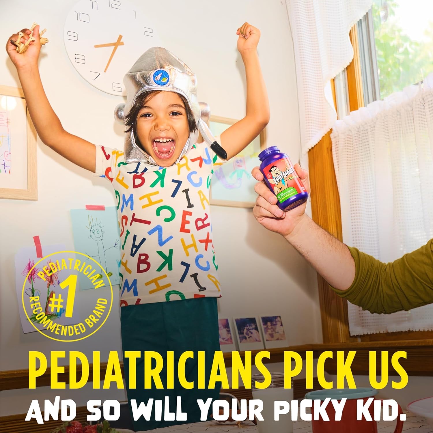 Flintstones Chewable Kids Vitamins, Complete Multivitamin for Kids and Toddlers with Iron, Calcium, Vitamin C, Vitamin D & More, 180Ct