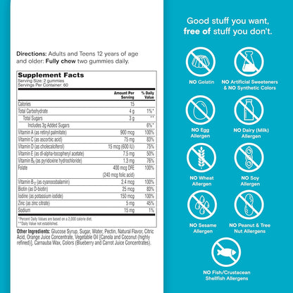 One a Day Teen Boy’S Daily Essentials Multivitamin Gummies, Teen Boy Vitamins with Vitamin C, Vitamin D, Bone Health, Immune Health, Raspberry Natural Flavor, 120 Gummies