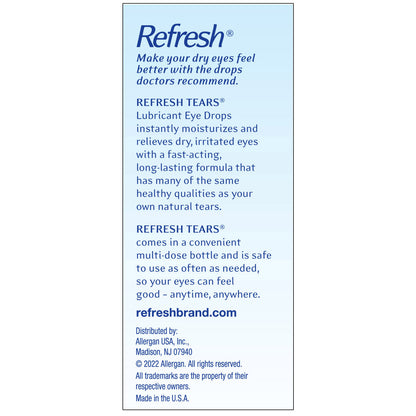 Refresh Tears Lubricant Eye Drops Multi-Pack, 65 Ml.