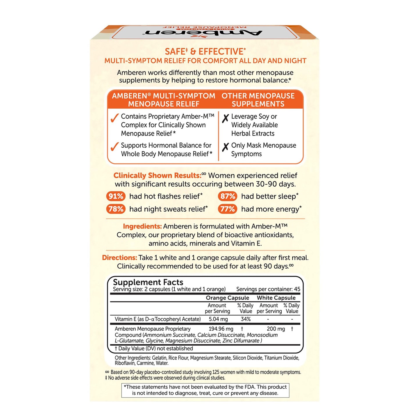 Amberen Multi-Symptom Menopause Relief, 90 Capsules