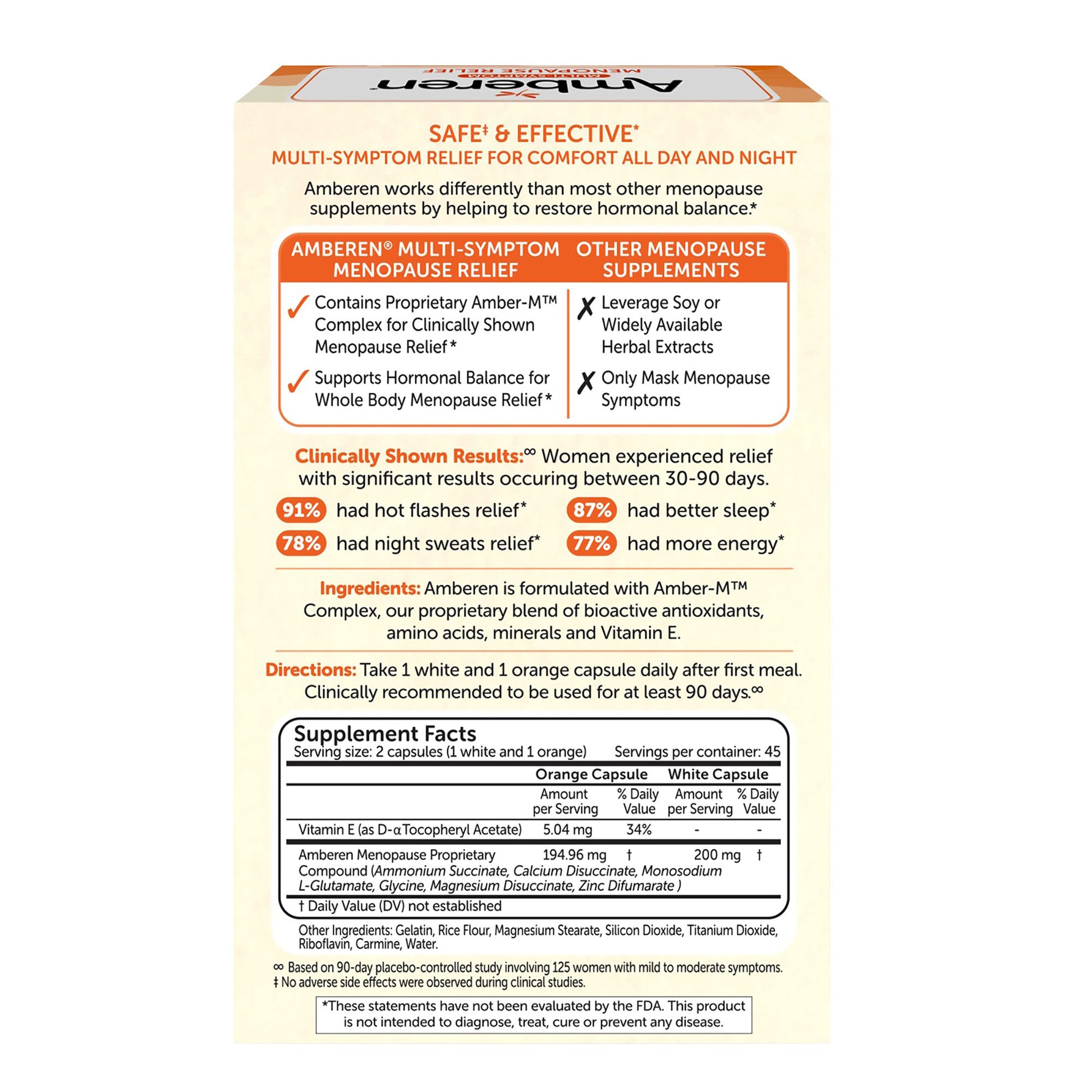 Amberen Multi-Symptom Menopause Relief, 90 Capsules
