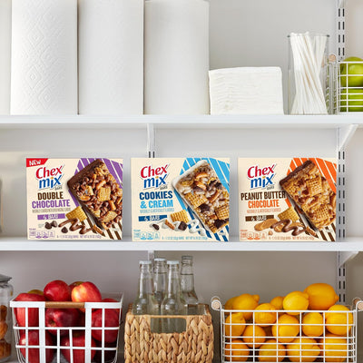 Chex Mix Treat Bars, Double Chocolate, Snack Bars, 6 Ct