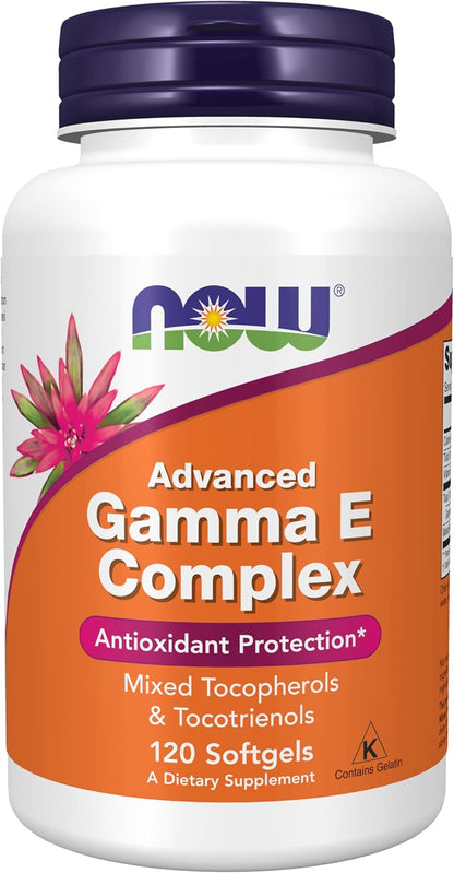 , Advanced Gamma E Complex, Mixed Tocopherols & Tocotrienols, Antioxidant Protection*, 120 Softgels