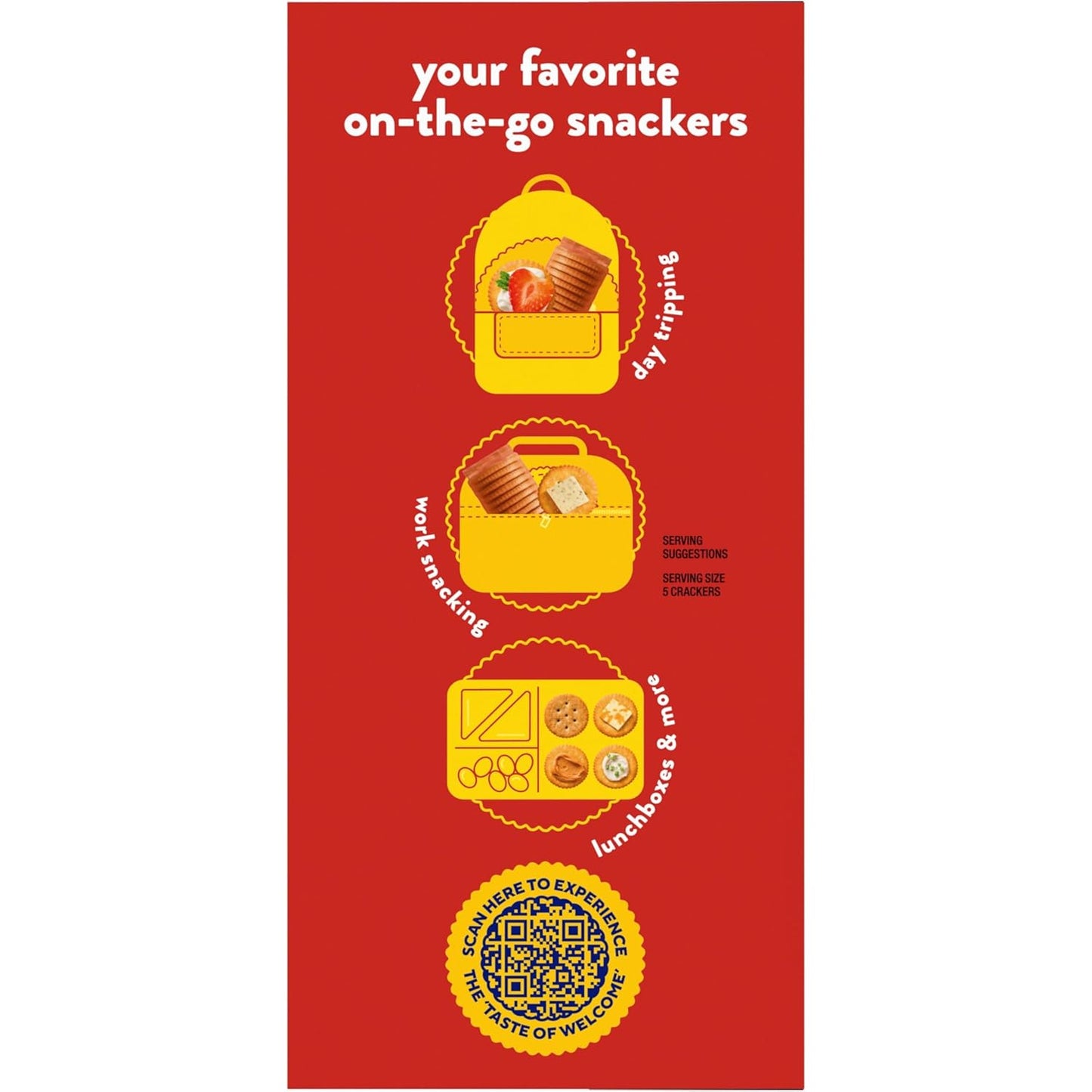 RITZ  Stacks Whole Wheat Crackers 8 Ct, Case of 6