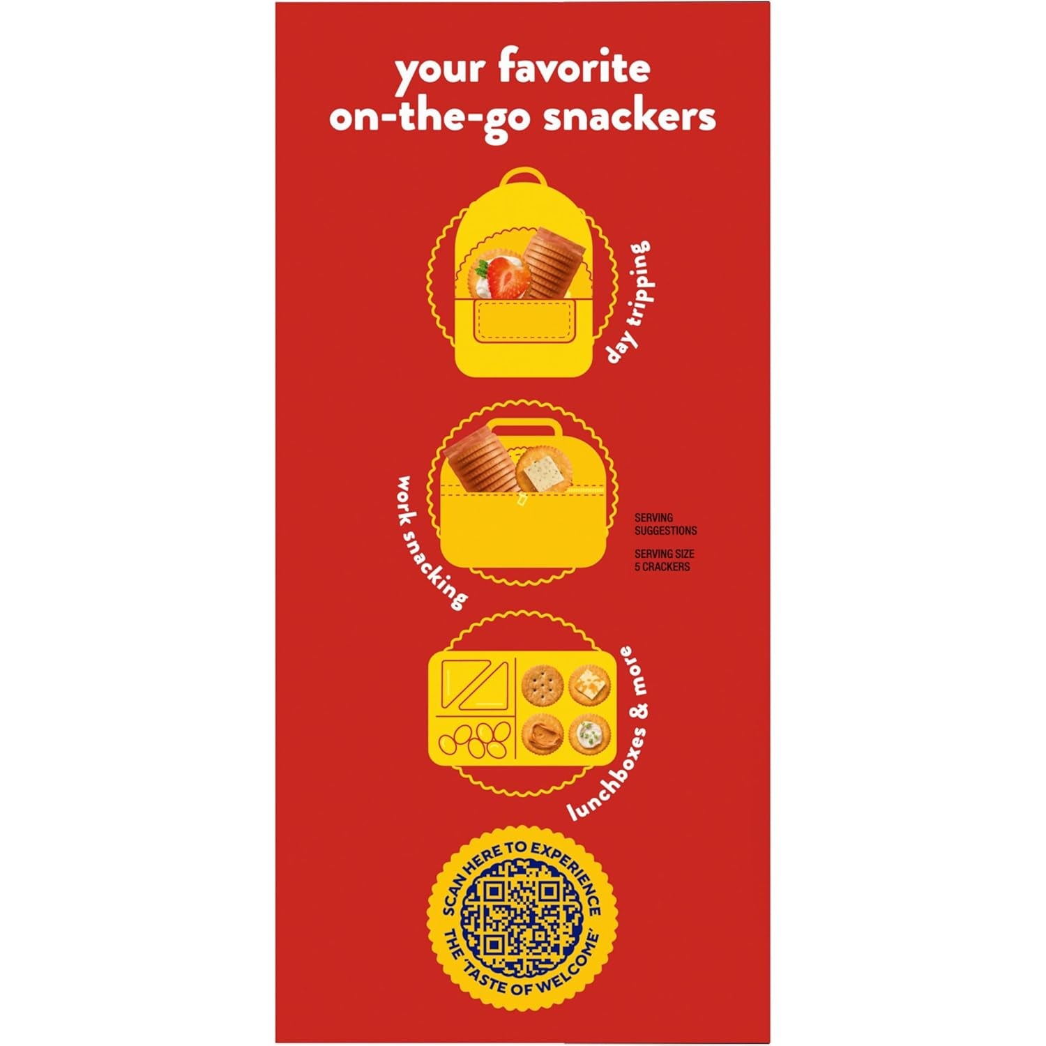 RITZ  Stacks Whole Wheat Crackers 8 Ct, Case of 6