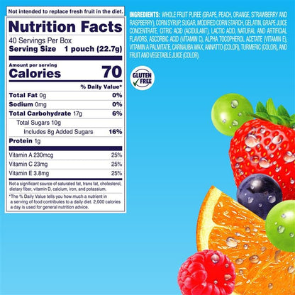 Welch'S Fruit Snacks, Mixed Fruit Snack Box 0.8Oz Case of 40