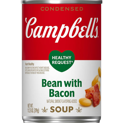 Campbell'S Condensed Healthy Request Bean with Bacon Soup, 11.25 Ounce Can