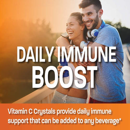 Bronson Vitamin C Powder Pure Ascorbic Acid Soluble Fine Non GMO Crystals – Promotes Healthy Immune System and Cell Protection – Powerful Antioxidant - 1 Pound (16 Ounces)