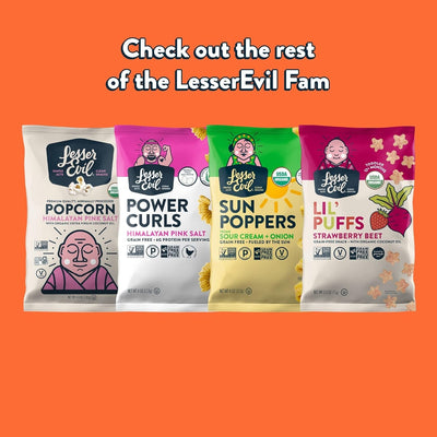 LESSEREVIL Organic No Cheddar Paleo Puffs, 5 OZ