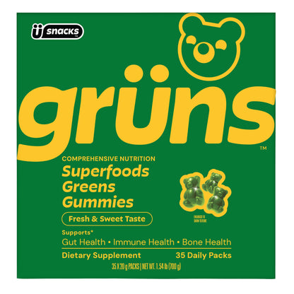 Grüns Adult Greens Gummies, 35 Daily Packs
