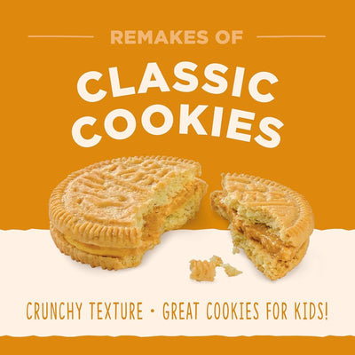 Back to Nature Peanut Butter Creme Sandwich Cookies - Dairy Free, Non-Gmo, Made with Wheat Flour & Whole Grains, Delicious & Quality Snacks, 9.6 Ounce​