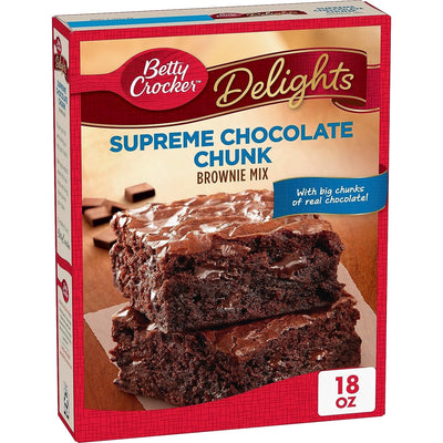 Betty Crocker Delights Supreme Chocolate Chunk Brownie Mix, 18 Oz.