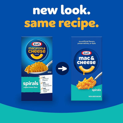 Kraft Spirals Macaroni and Cheese Dinner, 5.5 Oz Box