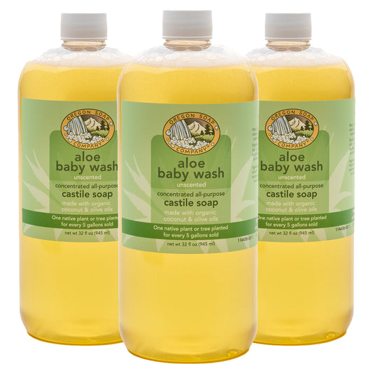 Oregon Soap Company Organic Castile Soap, 32 Fl Oz, 3-Pack