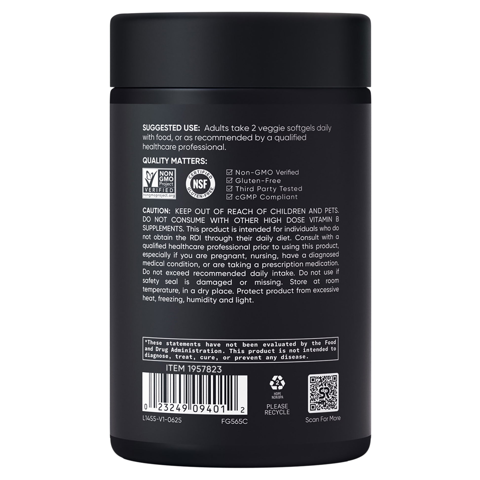 Sports Research Vitamin B Complex, 180 Veggie Soft Gels