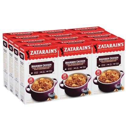 Zatarain'S Bourbon Chicken Rice, 8 Oz Case of 12