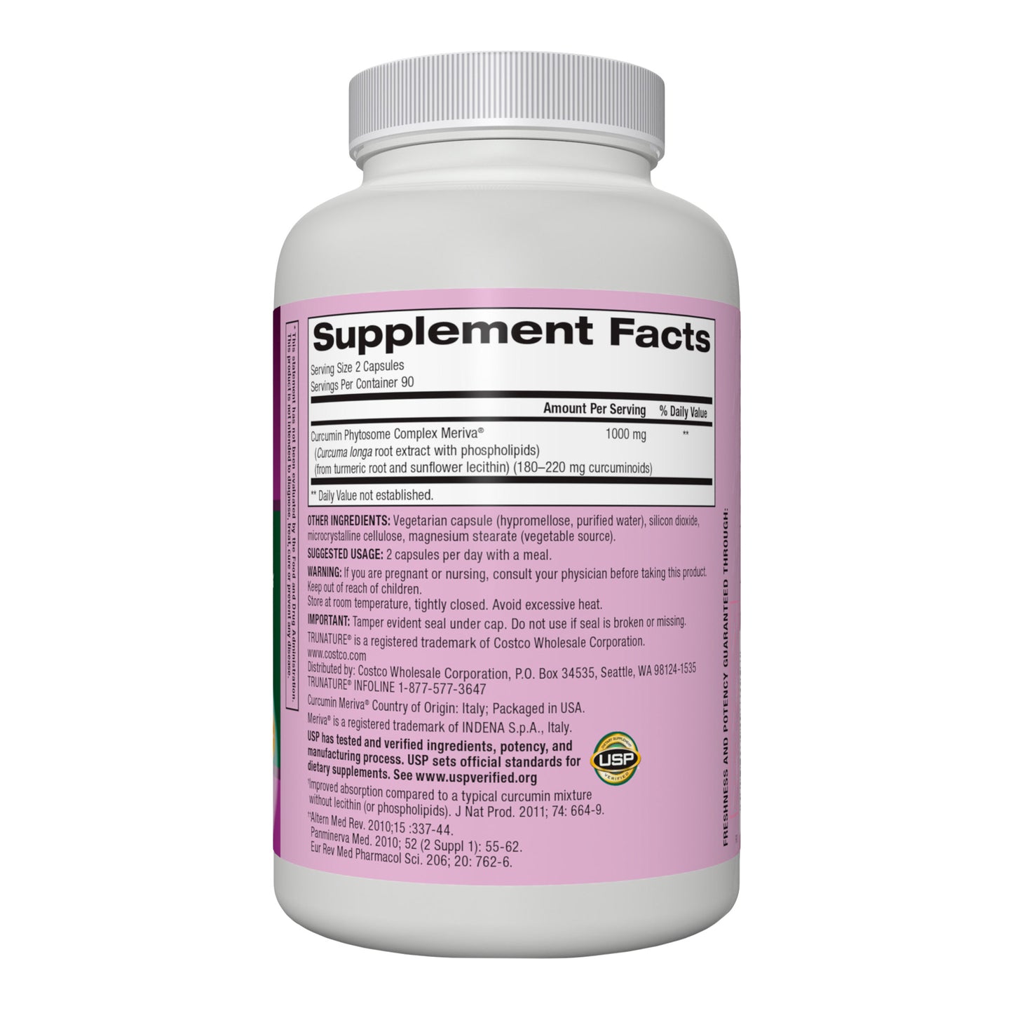 Trunature Premium Turmeric 1000 Mg, 180 Vegetarian Capsules