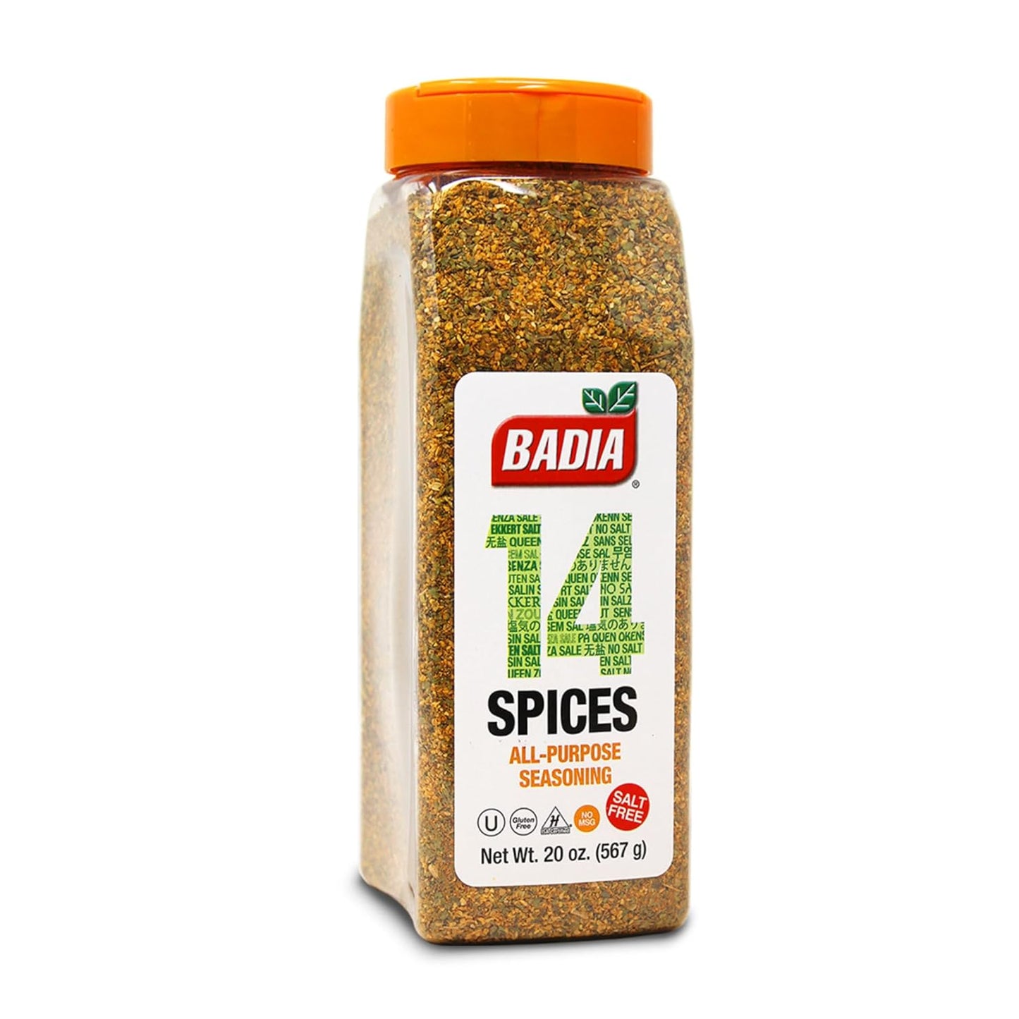 Badia 14 Spices Salt-Free All Purpose Seasoning, 20 Oz Case of 6