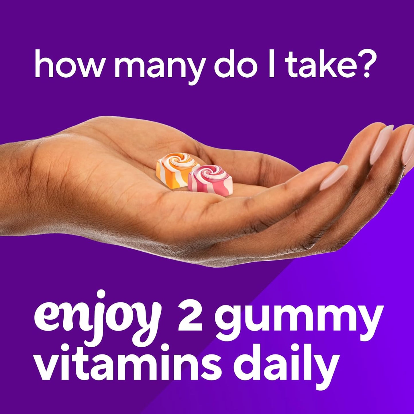 Vitafusion Chewable Calcium Gummy Vitamins for Bone and Teeth Support, Calcium Gummies, Fruit and Cream Flavor, 100 Count, 50 Day Supply