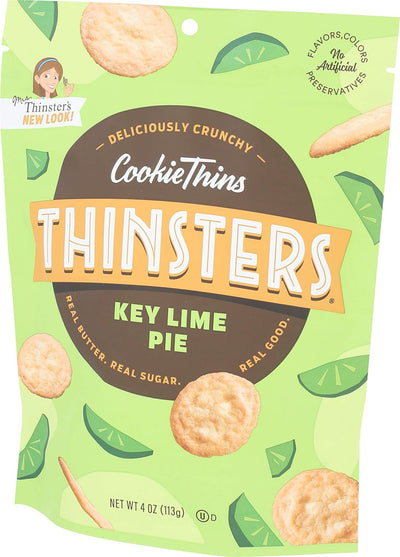 Thinsters Cookies, Key Lime Pie Cookies Thins, 4 Oz Pack