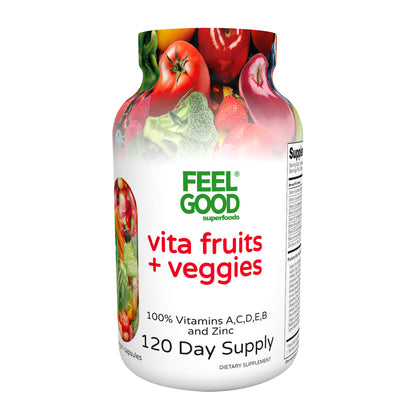 FEELGOOD Vita Fruits & Veggies, 120 Capsules