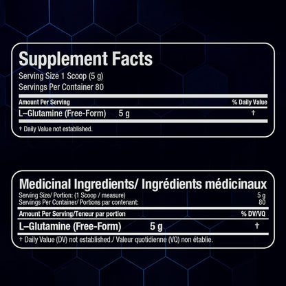 ALLMAX L Glutamine Powder 400G, Fermented L-Glutamine Powder Pure, Unflavored Glutamine Supplement for Gut Health, Recovery & Immune Support, Vegan, Gluten Free