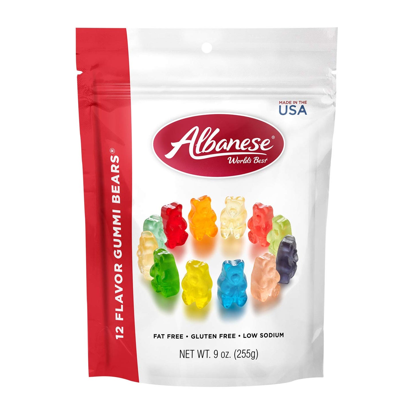Albanese World'S Best 12 Flavor Gummi Bears , 9Oz Case of 12