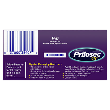 Prilosec OTC, Omeprazole 20Mg, 42 Tablets