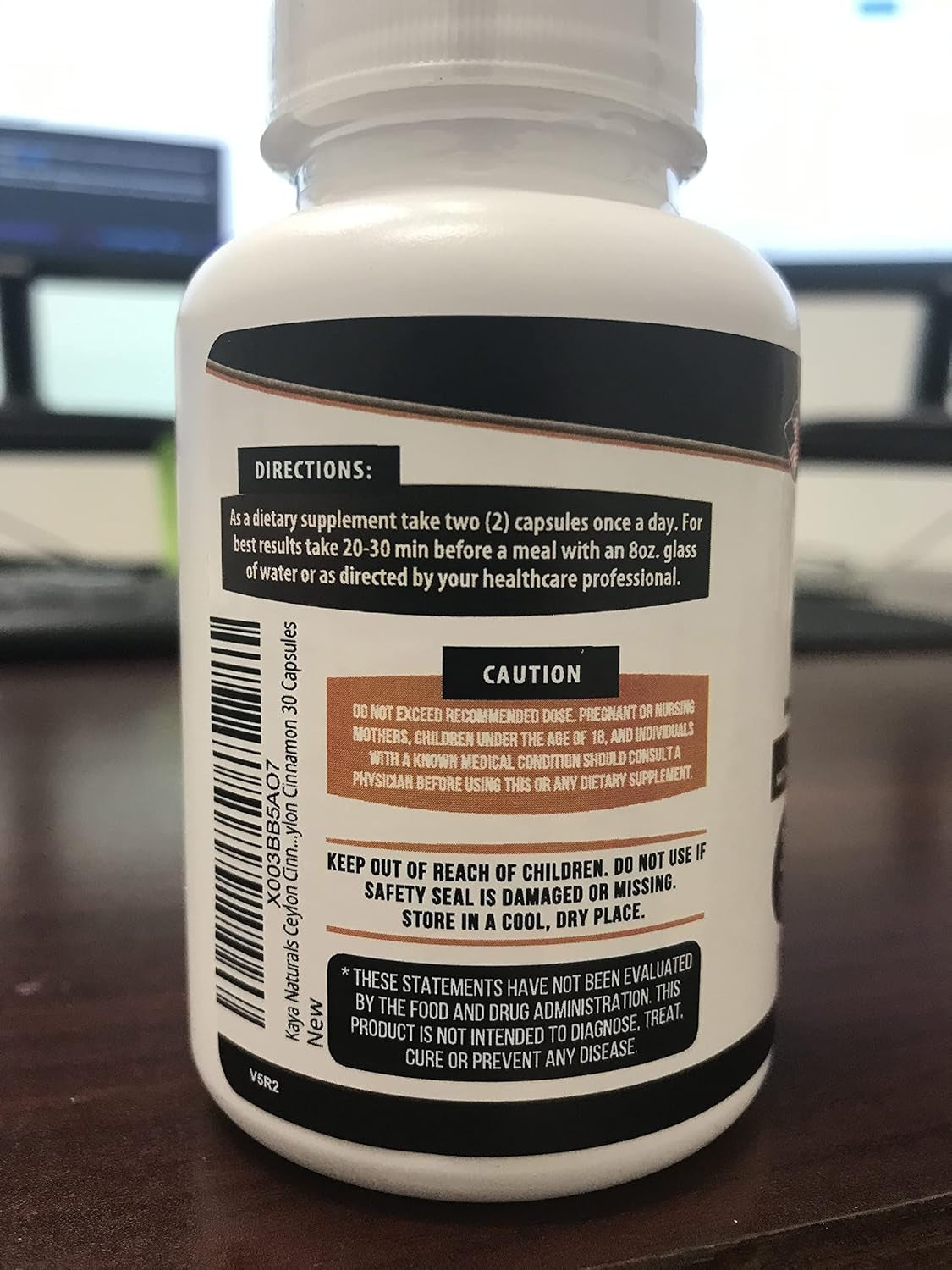 Naturals Ceylon Cinnamon Supplement | 1200Mg per Serving, Vegan - Non-Gmo & Gluten Free - 30 Capsules