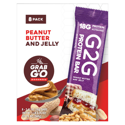 G2G Protein Bar Variety 3-Pack (24 Total Bars)