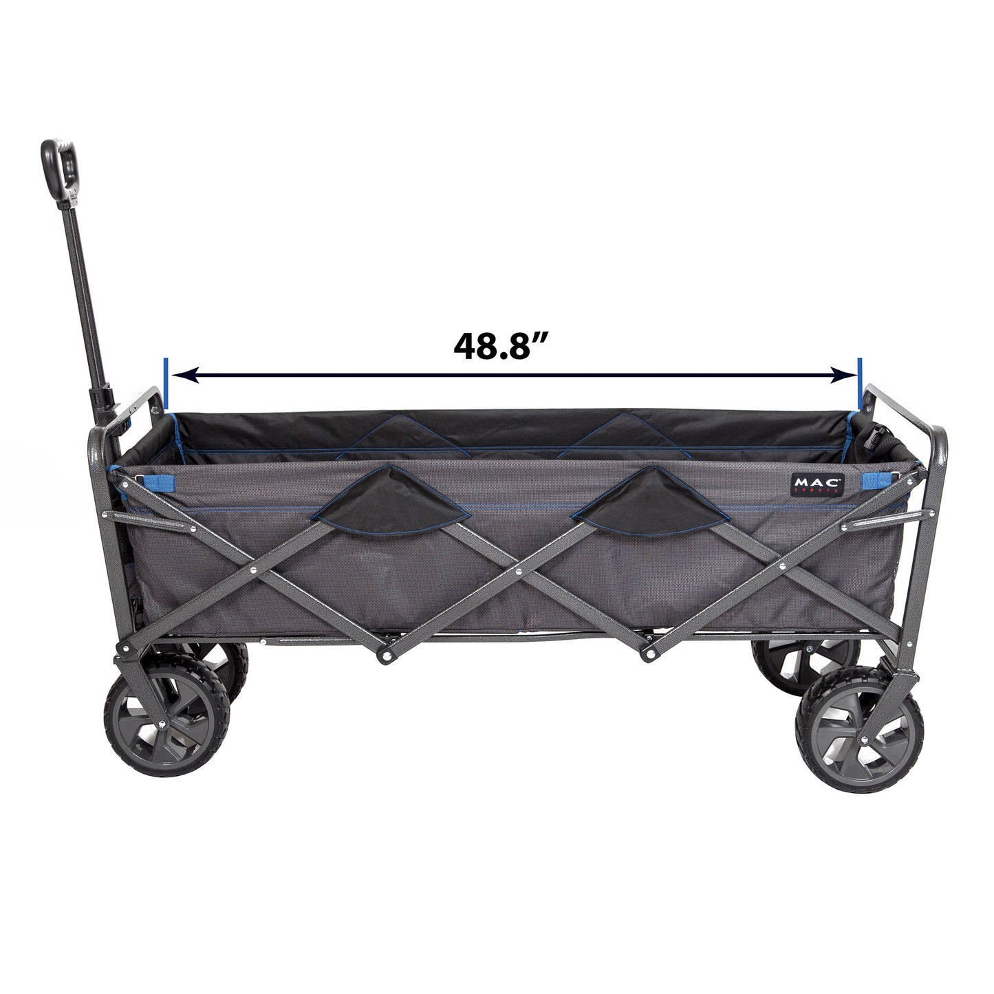 Mac Sports Deluxe Extended Folding Wagon with Brakes