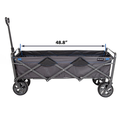 Mac Sports Deluxe Extended Folding Wagon with Brakes