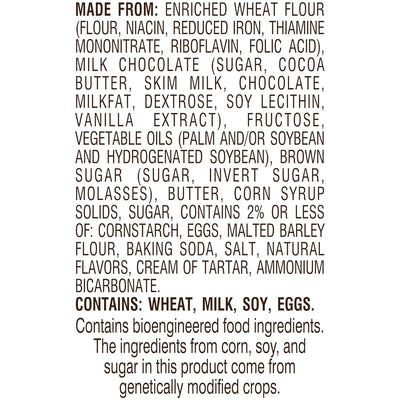 Pepperidge Farm Montauk Soft Baked Milk Chocolate Chunk Cookies, 8.6 Oz Bag (8 Cookies)