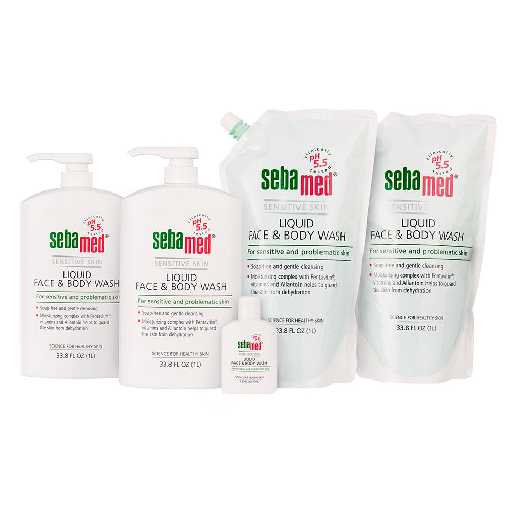 Sebamed Liquid Face & Body Wash with Refill Pack