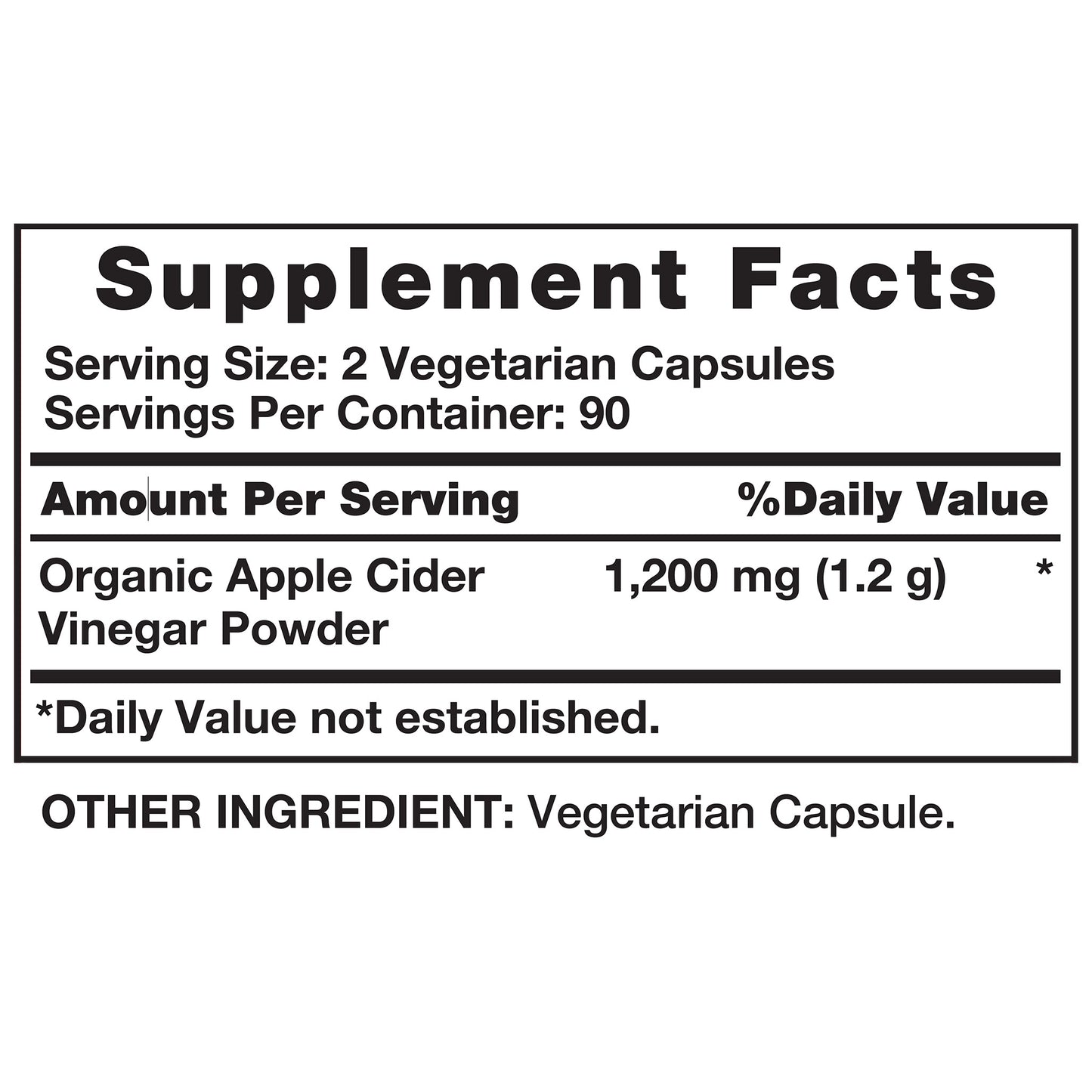 Nature'S Truth Apple Cider Vinegar 1200 Mg., 180 Capsules