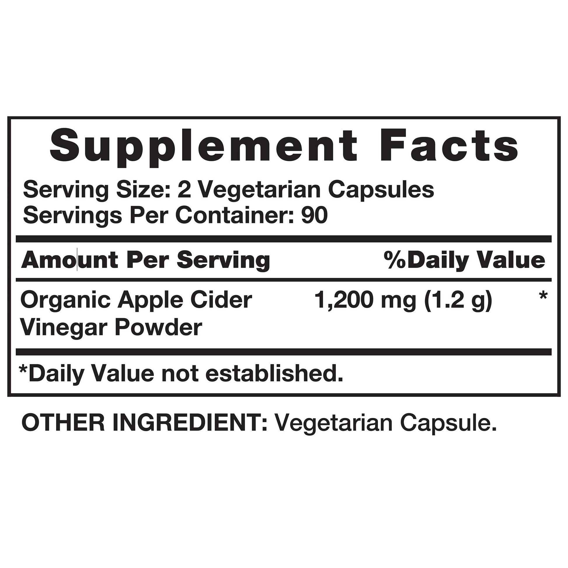 Nature'S Truth Apple Cider Vinegar 1200 Mg., 180 Capsules