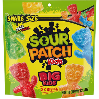 SOUR PATCH KIDS Big Kids Soft & Chewy Candy, Share Size, 12 Oz