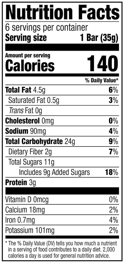 - Fruit & Nut Chewy Trail Mix Granola Bars, 6 Count