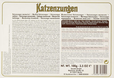 Katzenzungen White and Milk Chocolate 100G