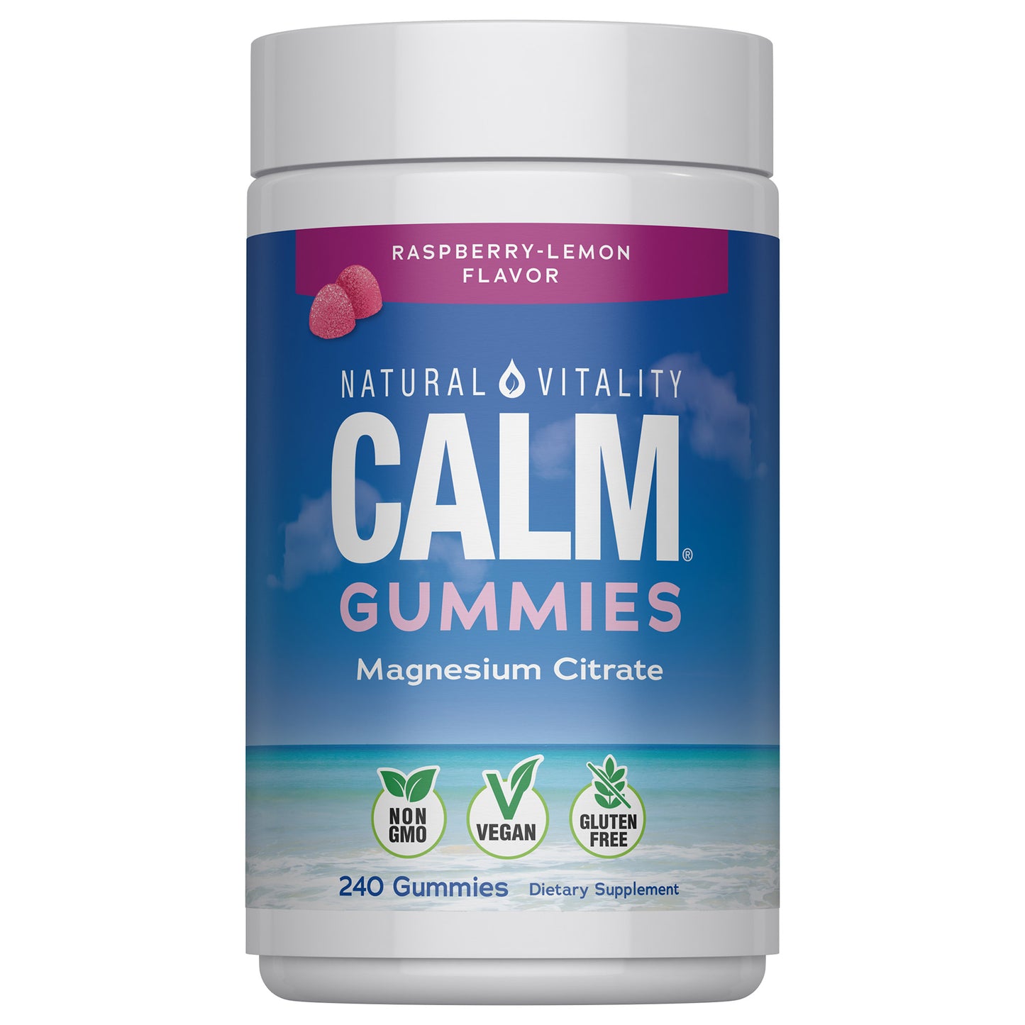 Natural Vitality Calm Magnesium Citrate, 240 Gummies