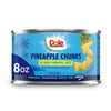 Dole Canned Fruit, Pineapple Chunks in 100% Pineapple Juice, Gluten Free, Pantry Staples, 8 Oz, Packaging May Vary