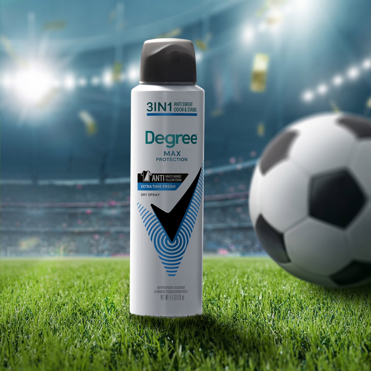 Degree Men'S Max Protection 3 in 1  Dry Spray, 4.8 Oz, 4-Pack