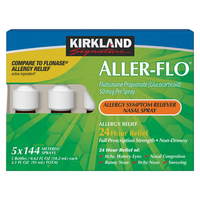 Kirkland Signature Aller-Flo 50 Mcg Allergy Spray, 720 Metered Sprays