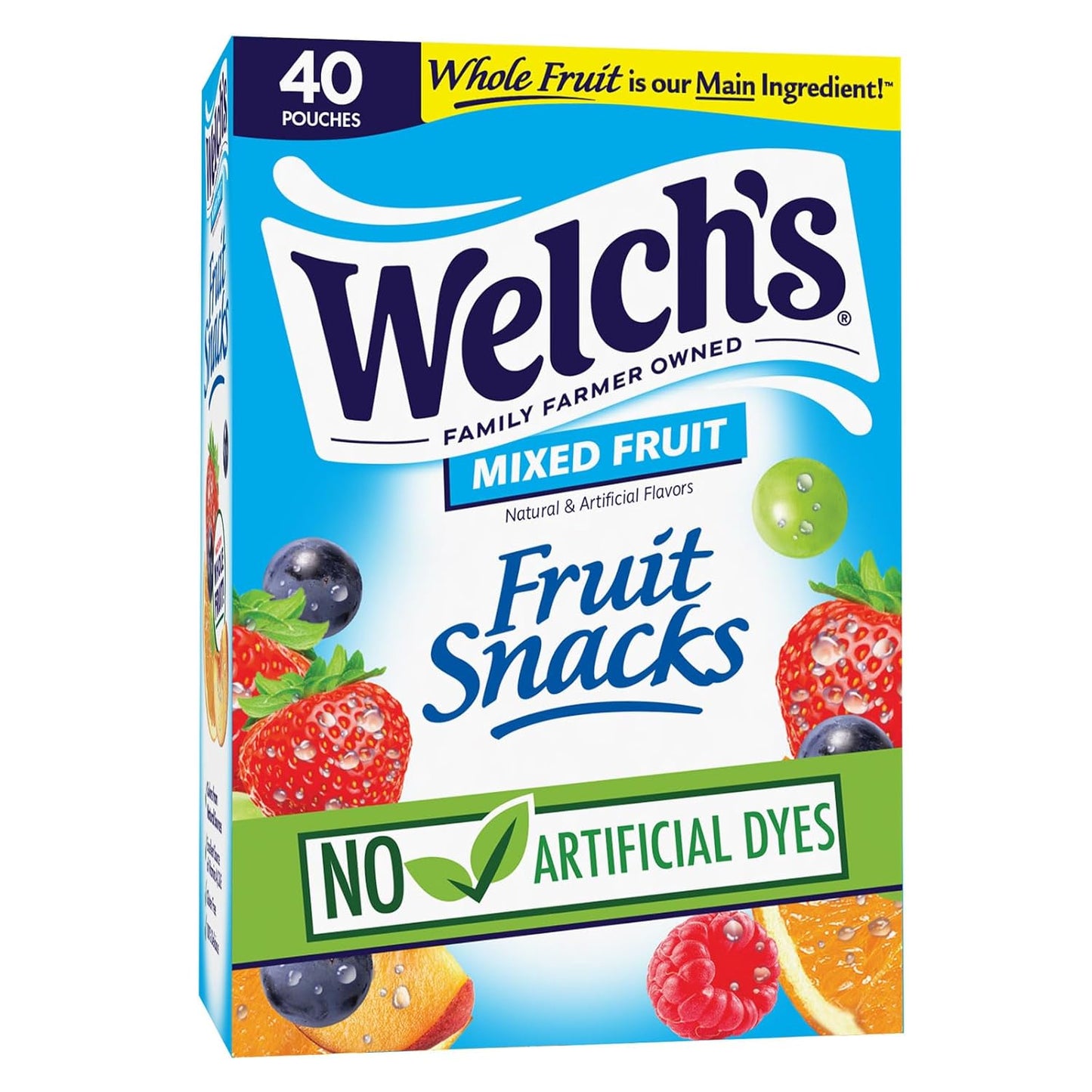 Welch'S Fruit Snacks, Mixed Fruit Snack Box 0.8Oz Case of 40